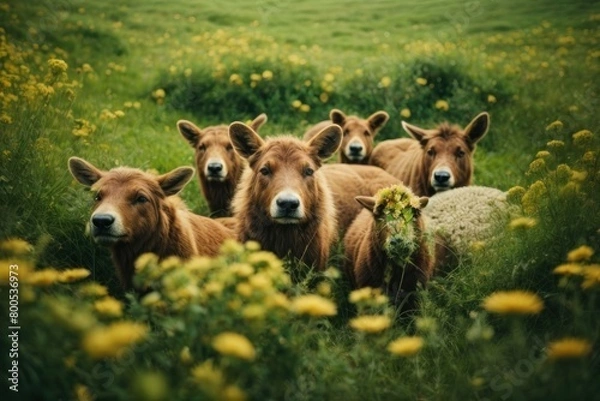 Obraz cows in the meadow