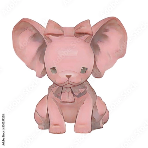 Obraz cute bear toy anime, generative ai