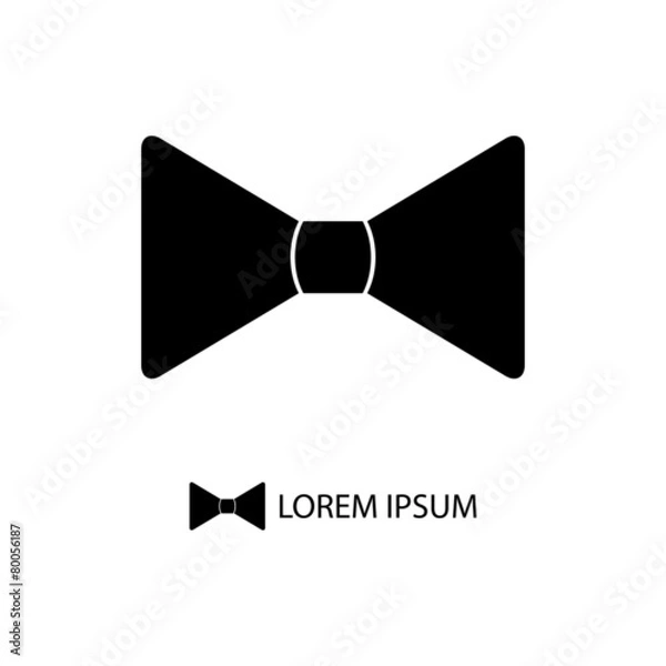 Obraz Black bowtie as logo