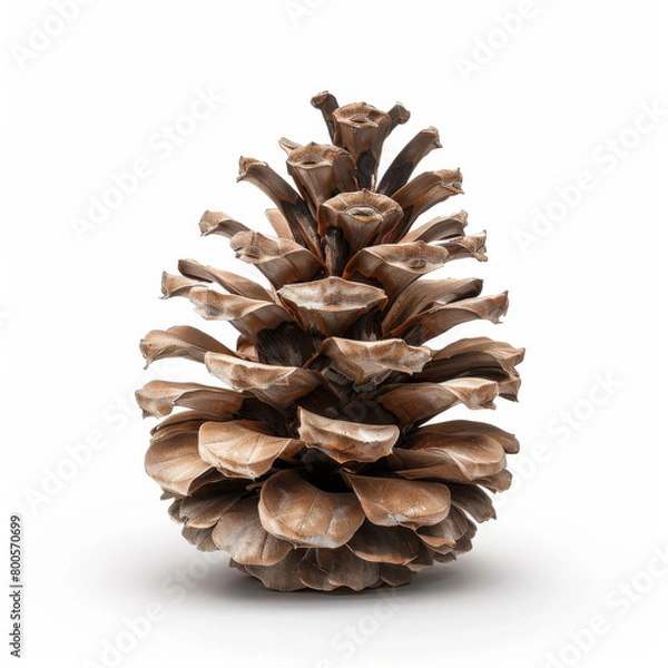 Fototapeta pine cone isolated on white