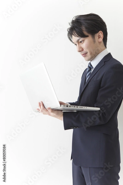 Fototapeta 仕事をするビジネスマン