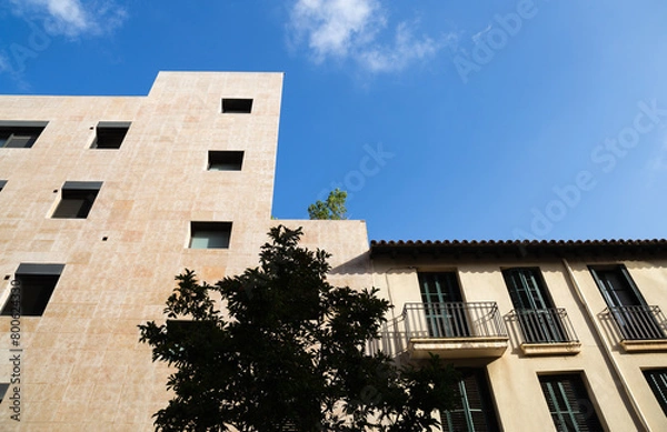 Obraz Homes in a city in Spain, around Barcelona. architecture