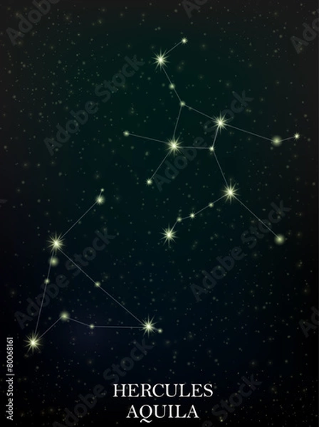 Obraz Hercules and Aquila constellation
