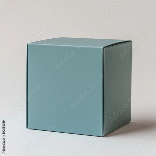 Obraz Dark green packaging box mockup