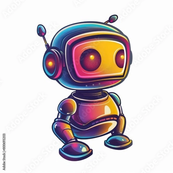 Fototapeta crafting website logo chatbot design