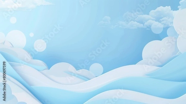 Obraz cloud data website background, light blue, use of bright colors