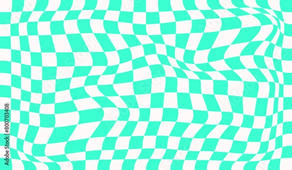 Fototapeta Groovy checkered lilac seamless pattern⁠