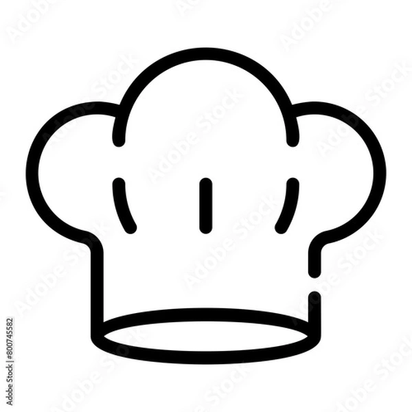 Obraz chef line icon