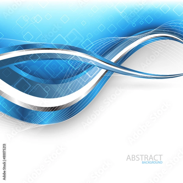 Fototapeta Abstract blue background. Vector Illustration