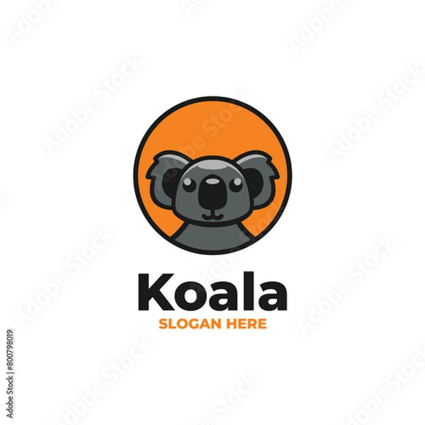 Obraz cute koala logo vector
