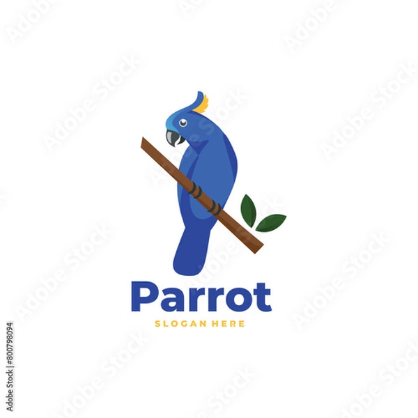 Obraz parrot modern logo vector 