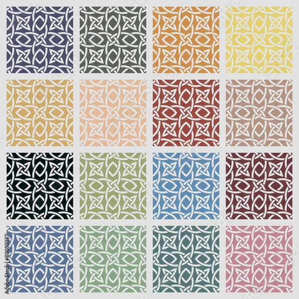 Obraz Set of colored cross pattern