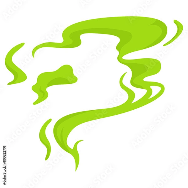 Fototapeta Green Smoke Cloud