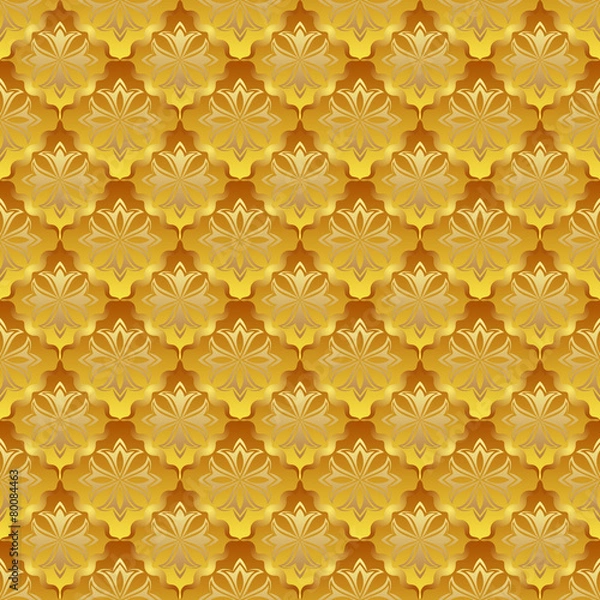 Obraz golden pattern seamless or vintage background