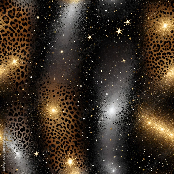 Obraz glitter leopards patterns