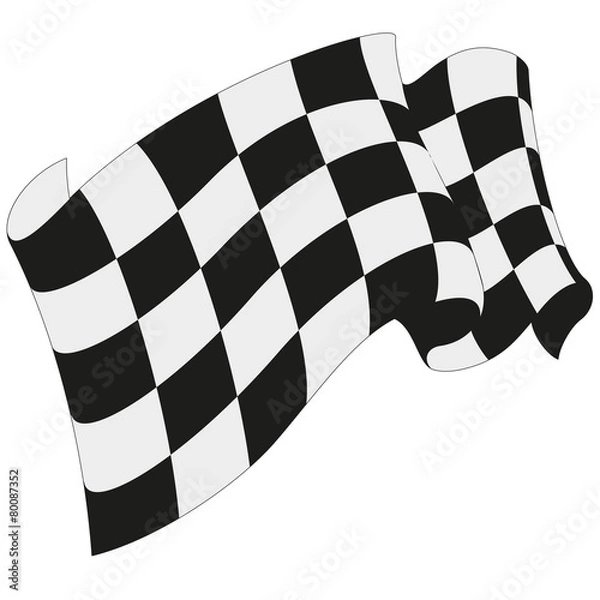 Fototapeta checkered flag racing