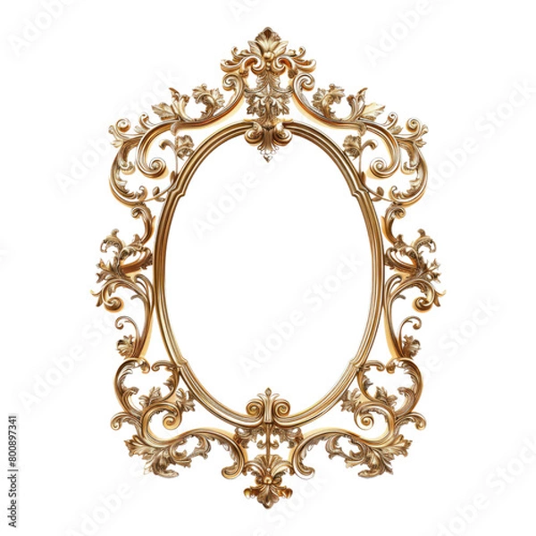 Obraz Mirror frame isolated on transparent background