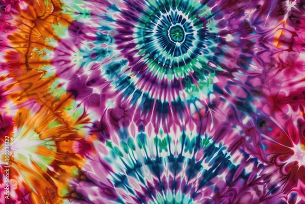 Fototapeta Seamless Pattern of tie-dye fabric