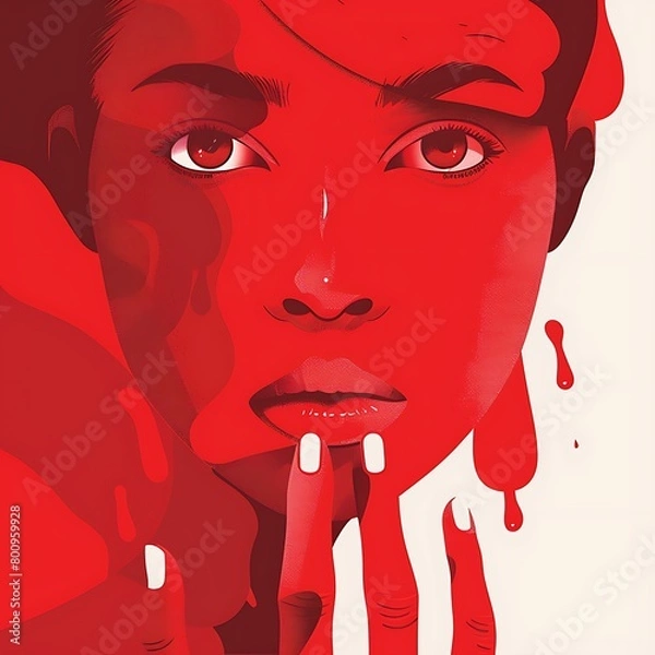 Fototapeta International Thalassemia Day event poster. depicted full of red which depicts the importance of this event
