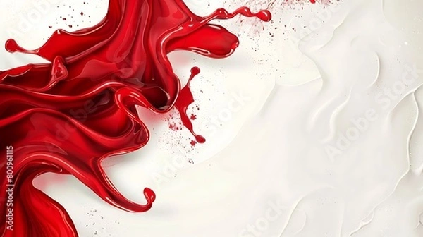 Fototapeta International Thalassemia Day event poster. depicted full of red which depicts the importance of this event