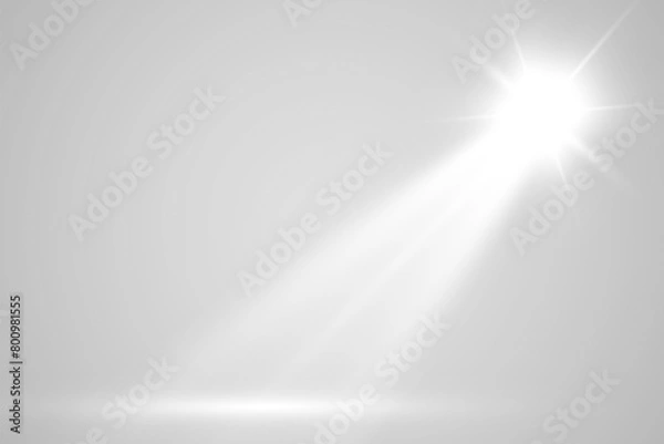 Obraz Realistic spotlights for lighting.Equipment for illumination.	