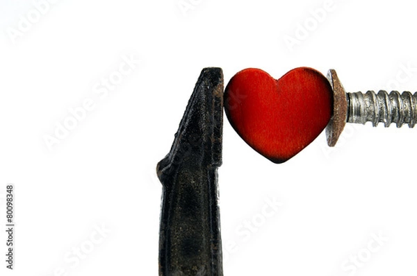 Fototapeta Heart under high pressure.