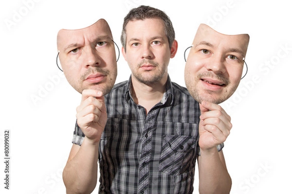 Obraz Choosing a face for the day