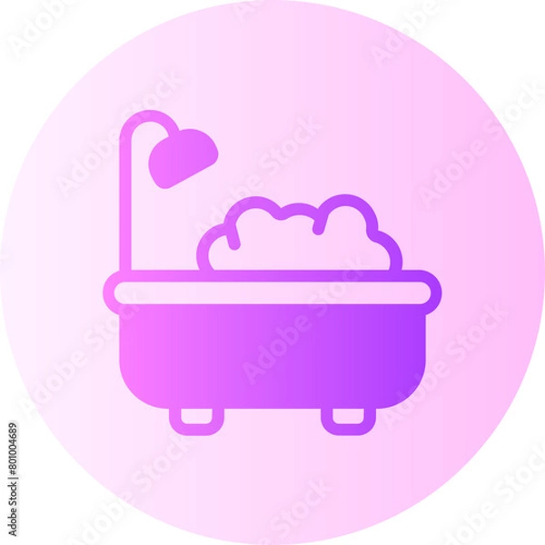Obraz bathtub gradient icon