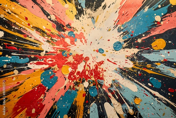 Obraz Abstract background of ink splash, explosion effect