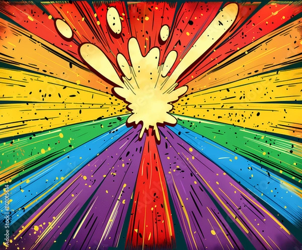 Obraz Pop art and graffiti style background