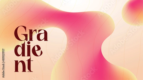 Fototapeta fiery red spilled liquid gradient background