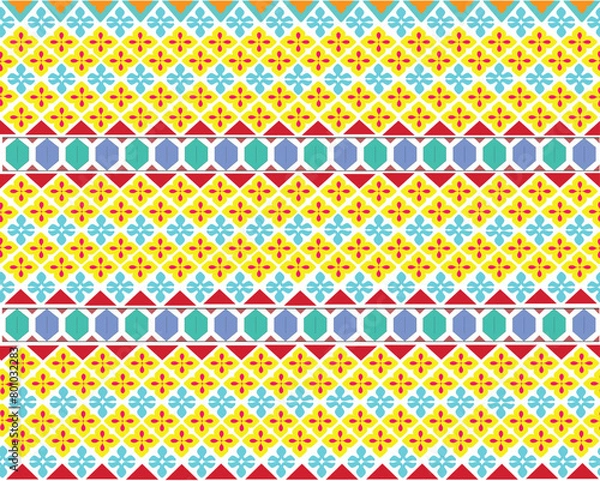 Obraz seamless geometric pattern with triangles