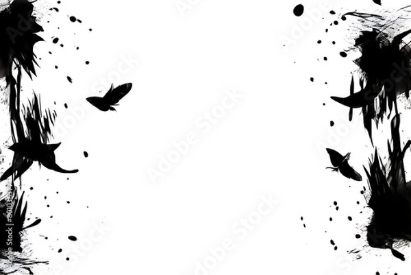 Fototapeta ink splat background Generatve Ai