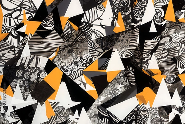 Fototapeta pattern with zebra Generatve Ai
