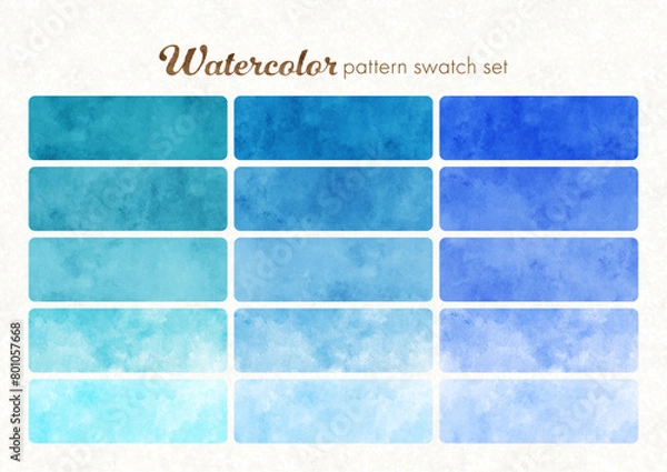 Obraz 水彩シームレスパターンセット4