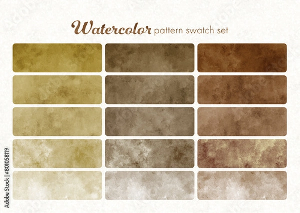 Obraz 水彩シームレスパターンセット6