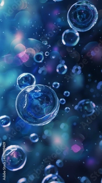 Fototapeta cell in liquid environment.