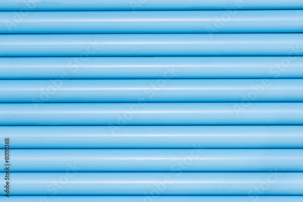 Obraz Blue pvc pipes in line for background texture