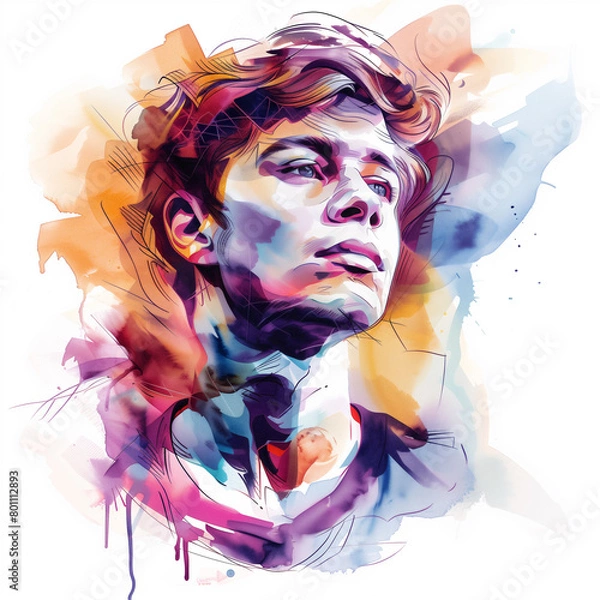 Fototapeta 若い男性のポートレート