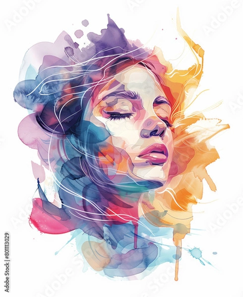 Obraz 若い女性のポートレート