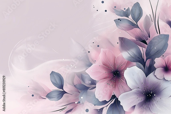 Fototapeta 日本風の花の色のバックグランド