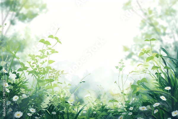 Fototapeta まぶしい光の木漏れ日