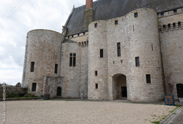 Obraz Medieval castle of Sully-Sur-Loire, France. It was built in the 14th century and completed a few centuries later. 
