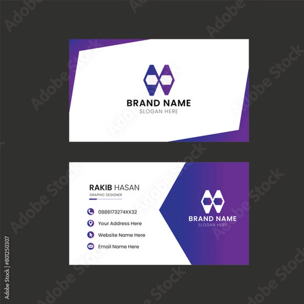 Obraz business card template