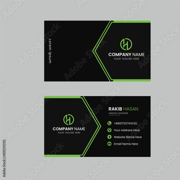 Obraz business card template