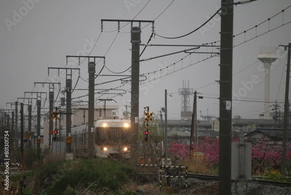 Fototapeta 篠ノ井周辺の電車