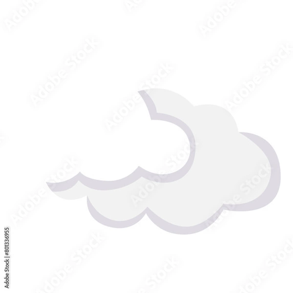 Fototapeta Cloudy Weather Forecast Icon Vector Design
