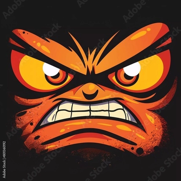 Obraz angry face