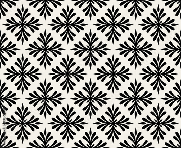 Fototapeta Vector beautiful damask pattern. Royal pattern with floral ornament. Seamless wallpaper with a damask pattern.