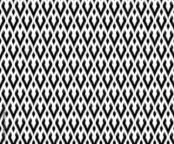 Fototapeta A beautiful ikkat seamless pattern for design prints 